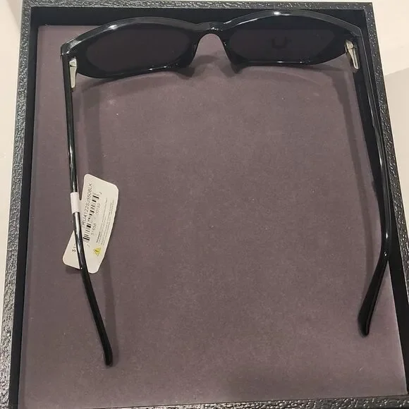 True Religion Narrow Lense Sunglasses- Black